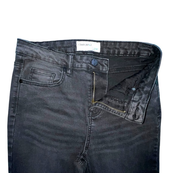 Banjara Flared Jeans 7/27 Faded Black High Rise - Picture 3 of 8